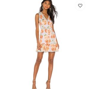 Alice + Olivia Kirean Floral cocktail dress size 2
